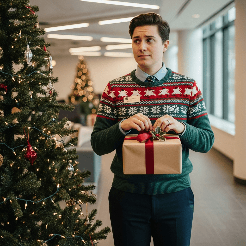 Professional office Secret Santa gift exchange